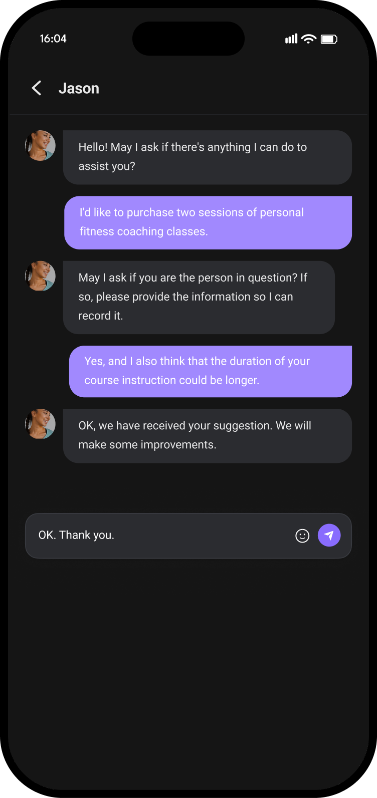 Mobile SDK — in-app chat