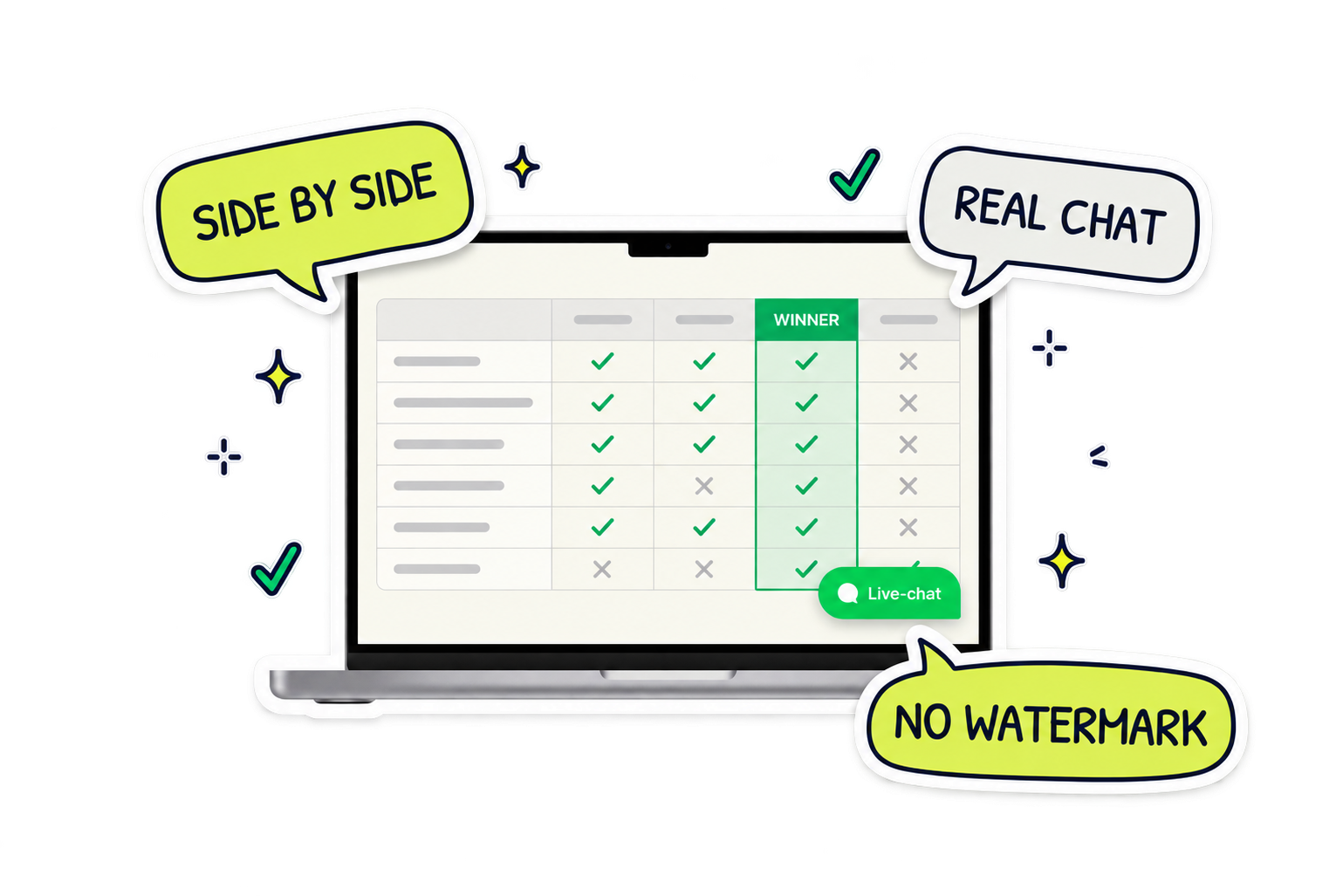 Link-in-bio tools compared side by side with Knocket live chat