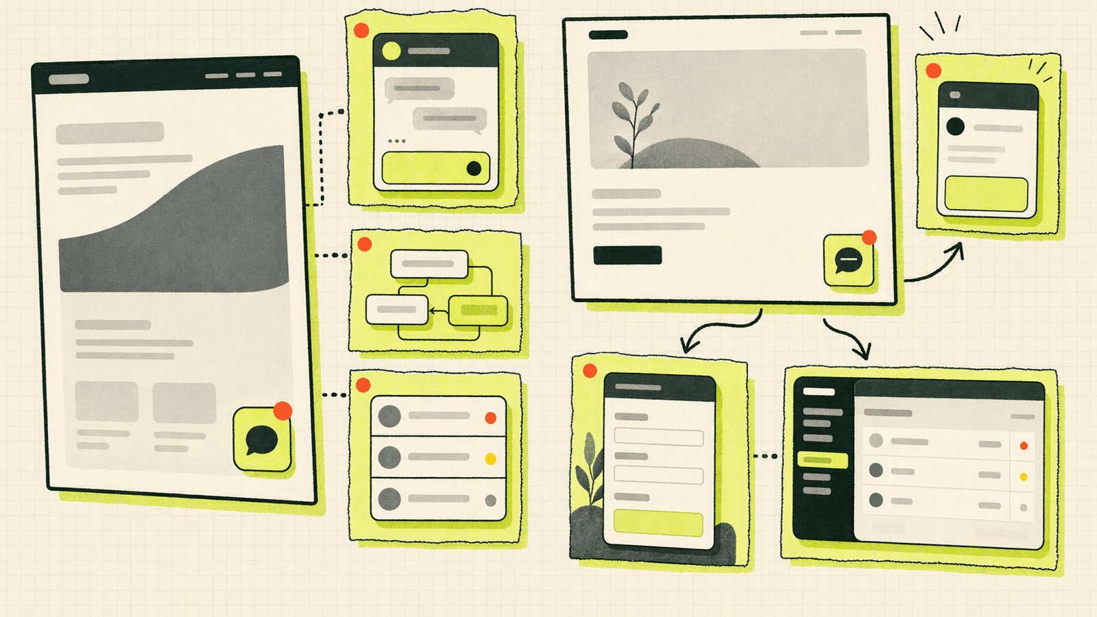 Side-by-side product comparison of Tidio automation tools and Knocket’s contact widget, contact page, and unified inbox.